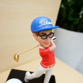 캐리큐어, 골프 트로피, 19cm, 골드 케이스